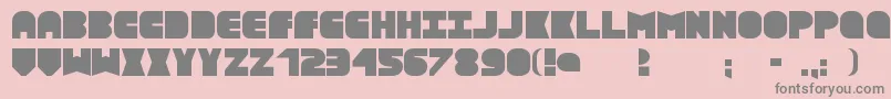 Textboxmd Font – Gray Fonts on Pink Background