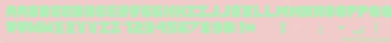 Police Textboxmd – polices vertes sur fond rose