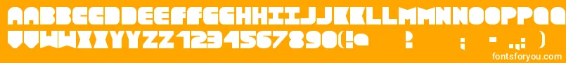 Textboxmd Font – White Fonts on Orange Background