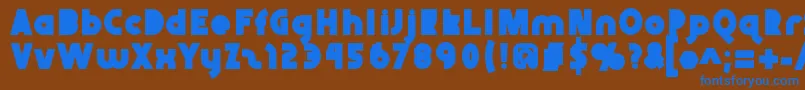 Abraxeousblack Font – Blue Fonts on Brown Background