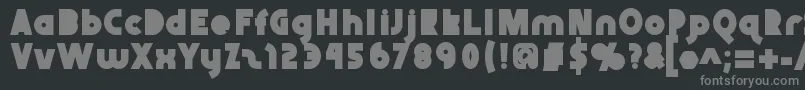 Abraxeousblack Font – Gray Fonts on Black Background