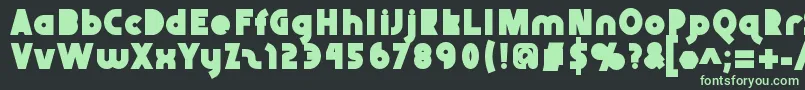 Abraxeousblack Font – Green Fonts on Black Background