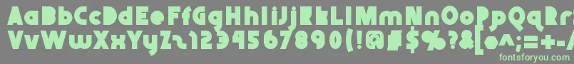 Abraxeousblack Font – Green Fonts on Gray Background