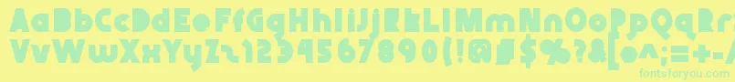 Więcej informacji o czcionce Abraxeousblack Czcionka Abraxeousblack – zielone czcionki na żółtym tle