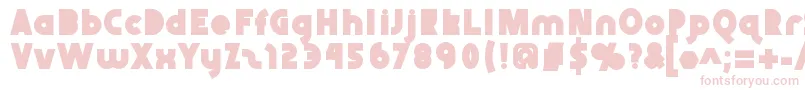 Шрифт Abraxeousblack – розовые шрифты