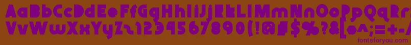 Abraxeousblack Font – Purple Fonts on Brown Background