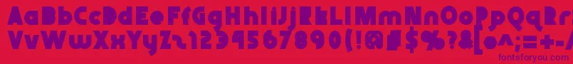 Abraxeousblack Font – Purple Fonts on Red Background