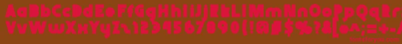 Abraxeousblack Font – Red Fonts on Brown Background