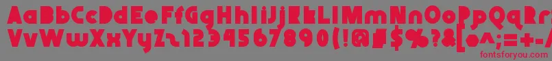 Abraxeousblack Font – Red Fonts on Gray Background
