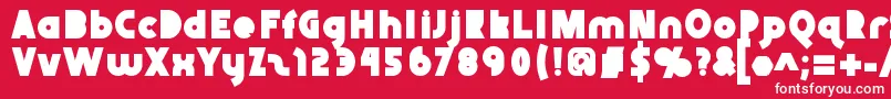 Abraxeousblack Font – White Fonts on Red Background