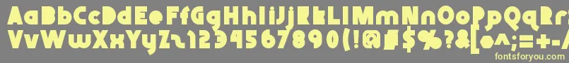 Abraxeousblack Font – Yellow Fonts on Gray Background