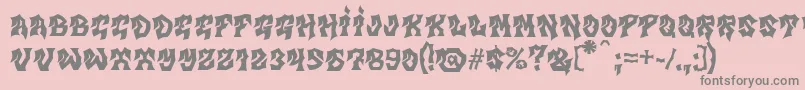 MbGravitation-Schriftart – Graue Schriften auf rosa Hintergrund