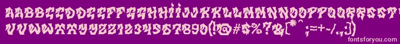 More about MbGravitation Font MbGravitation Font – Pink Fonts on Purple Background
