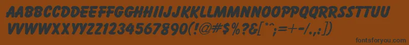 BaltikdbBold Font – Black Fonts on Brown Background