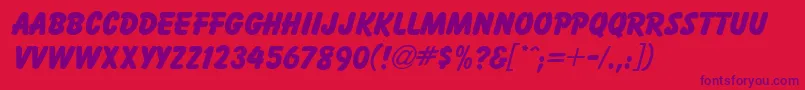 Шрифт BaltikdbBold – фиолетовые шрифты на красном фоне