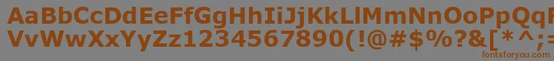 VerdanaРџРѕР»СѓР¶РёСЂРЅС‹Р№ Font – Brown Fonts on Gray Background