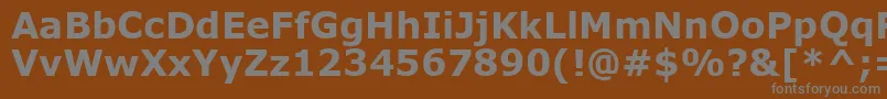 VerdanaРџРѕР»СѓР¶РёСЂРЅС‹Р№ Font – Gray Fonts on Brown Background