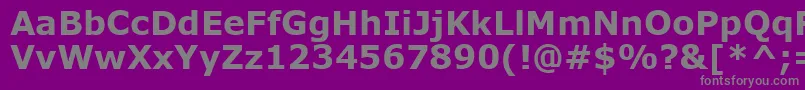 VerdanaРџРѕР»СѓР¶РёСЂРЅС‹Р№ Font – Gray Fonts on Purple Background