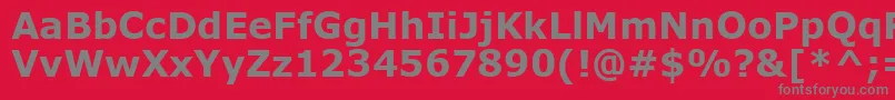 VerdanaРџРѕР»СѓР¶РёСЂРЅС‹Р№ Font – Gray Fonts on Red Background