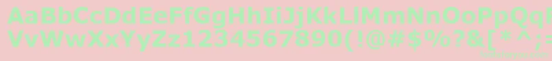VerdanaРџРѕР»СѓР¶РёСЂРЅС‹Р№ Font – Green Fonts on Pink Background
