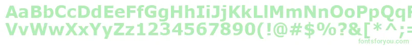VerdanaРџРѕР»СѓР¶РёСЂРЅС‹Р№ Font – Green Fonts on White Background