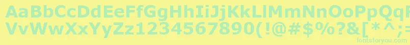 VerdanaРџРѕР»СѓР¶РёСЂРЅС‹Р№ Font – Green Fonts on Yellow Background