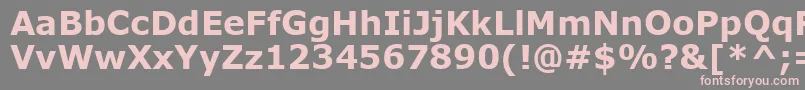 VerdanaРџРѕР»СѓР¶РёСЂРЅС‹Р№ Font – Pink Fonts on Gray Background