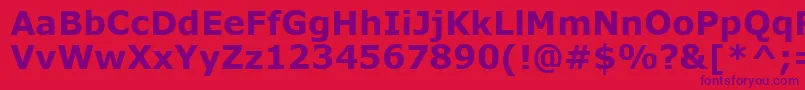 VerdanaРџРѕР»СѓР¶РёСЂРЅС‹Р№ Font – Purple Fonts on Red Background