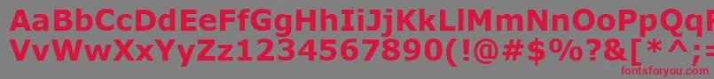 VerdanaРџРѕР»СѓР¶РёСЂРЅС‹Р№ Font – Red Fonts on Gray Background