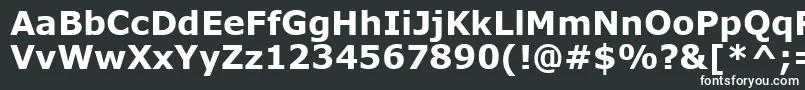 VerdanaРџРѕР»СѓР¶РёСЂРЅС‹Р№ Font – White Fonts on Black Background