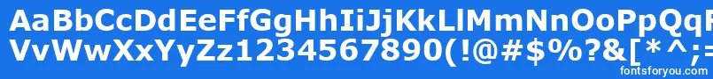 VerdanaРџРѕР»СѓР¶РёСЂРЅС‹Р№ Font – White Fonts on Blue Background