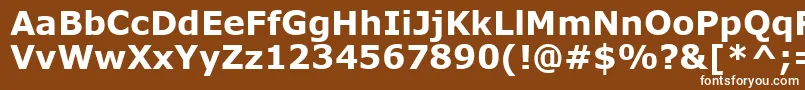 VerdanaРџРѕР»СѓР¶РёСЂРЅС‹Р№ Font – White Fonts on Brown Background