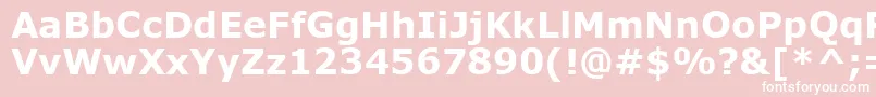 VerdanaРџРѕР»СѓР¶РёСЂРЅС‹Р№ Font – White Fonts on Pink Background