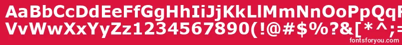 VerdanaРџРѕР»СѓР¶РёСЂРЅС‹Р№ Font – White Fonts on Red Background