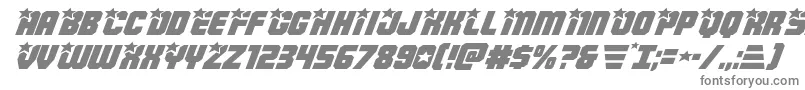 Armyrangersexpandital Font – Gray Fonts on White Background