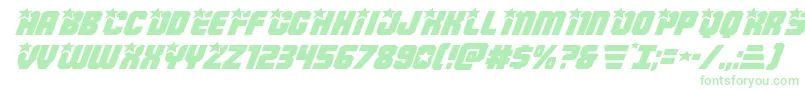 Czcionka Armyrangersexpandital – zielone czcionki