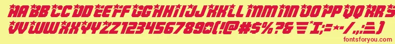 More about Armyrangersexpandital Font Armyrangersexpandital Font – Red Fonts on Yellow Background