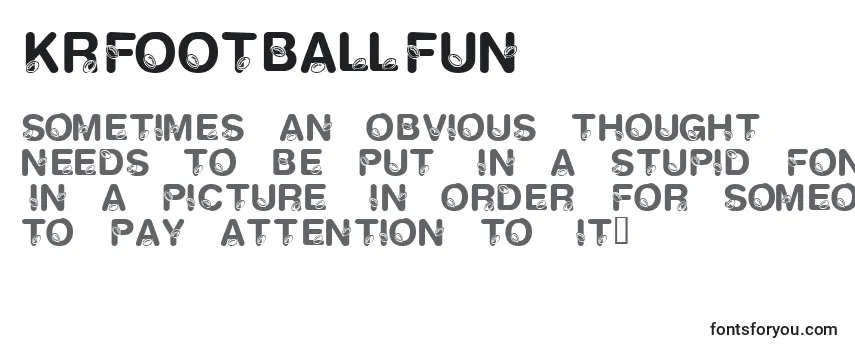 KrFootballFun Font