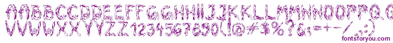 OldBones Font – Purple Fonts on White Background