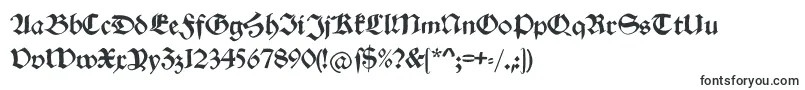 フォントSchwabachduemille – 印刷フォント