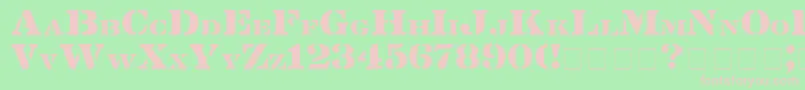 LintsecMedium Font – Pink Fonts on Green Background