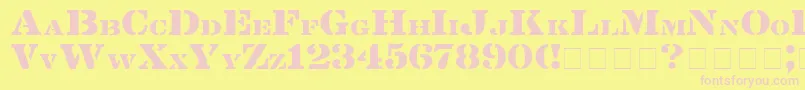 En savoir plus sur la police LintsecMedium Police LintsecMedium – polices roses sur fond jaune
