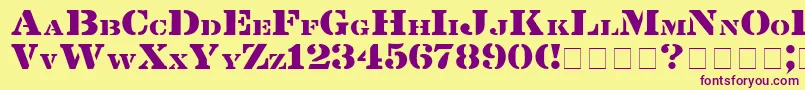 More about LintsecMedium Font LintsecMedium Font – Purple Fonts on Yellow Background