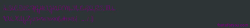 Dorisday Font – Purple Fonts on Black Background