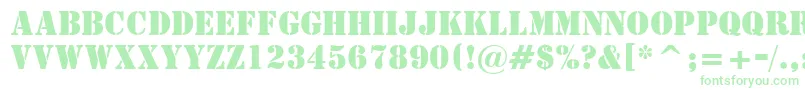 StencilBt Font – Green Fonts