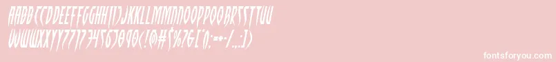 Inhumanityexpandital Font – White Fonts on Pink Background