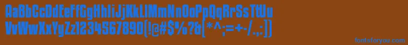 KenyancoffeergBold Font – Blue Fonts on Brown Background