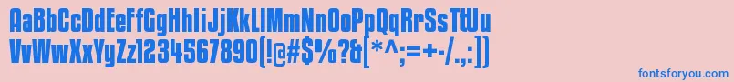 KenyancoffeergBold Font – Blue Fonts on Pink Background