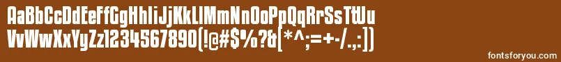 Шрифт KenyancoffeergBold – белые шрифты на коричневом фоне