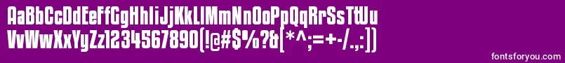 KenyancoffeergBold Font – White Fonts on Purple Background